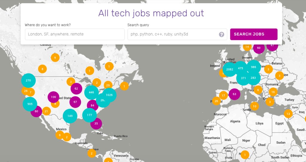 geoawesome_dgtl's tweet photo. This website maps out job openings in tech startups around the world @whoishiringio https://t.co/IpWhLaEjYp https://t.co/LzFGmja7y4