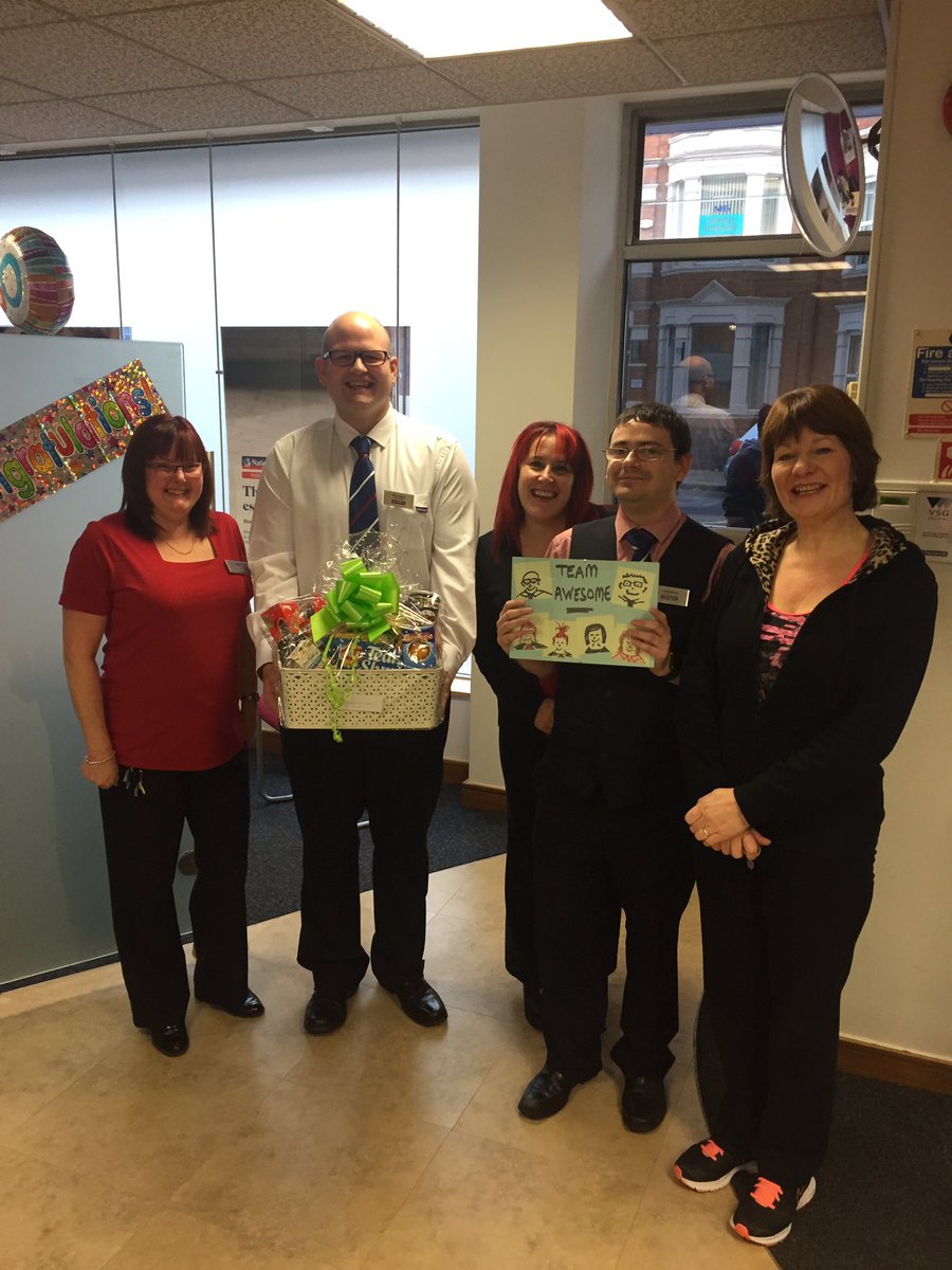 Hoole16's tweet photo. Welly Rd celebrate amazing CST results #customerservice #wellyrd #teamawesome @MEEKTREV13 @buchanan_shaun https://t.co/XR1dgpK8w4