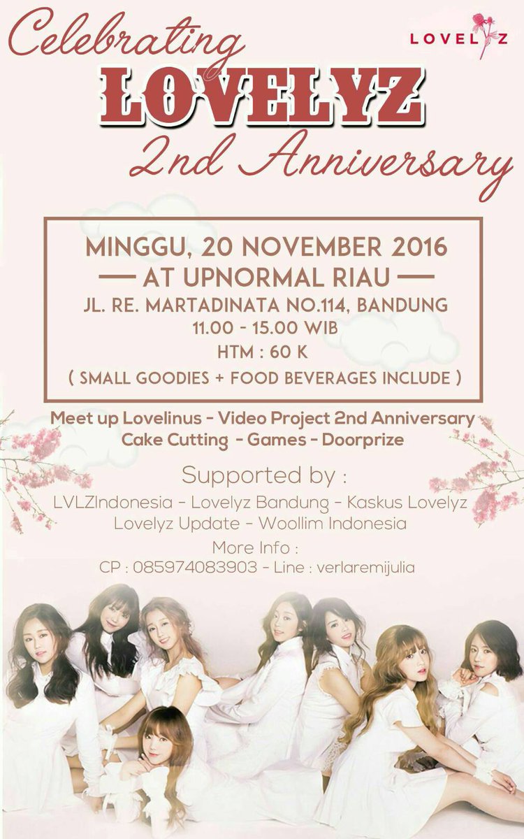 Hai Lovelinus bandung~
Yuk ikutan meet up sesama lovelinus di bandung ,ada doorprizenya juga loh ! 
#Lovelyz #Lovelinus