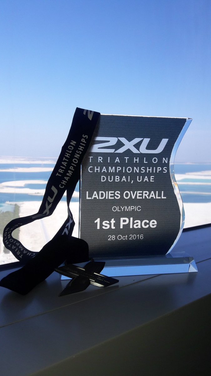 888Rosie888's tweet image. Went to Dubai for the weekend. Came back with this...😊 #2XUtriathlonchampionships #performanceedge #Tribellesabudhabi