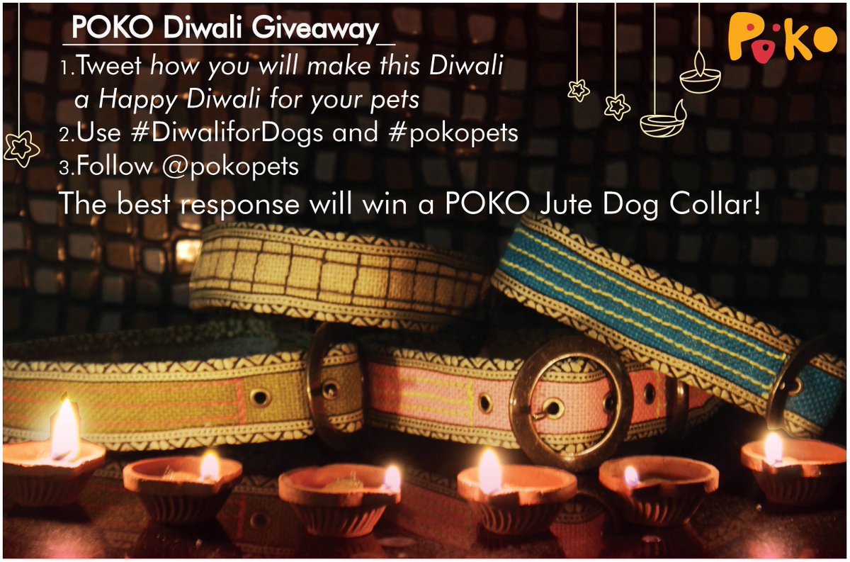 Pokopets's tweet photo. #Rules for #Diwali #giveaway. How are you going to make this Diwali a #Diwalifordogs. #Contest #Win #Live #POKOpets https://t.co/npHH85RQyQ