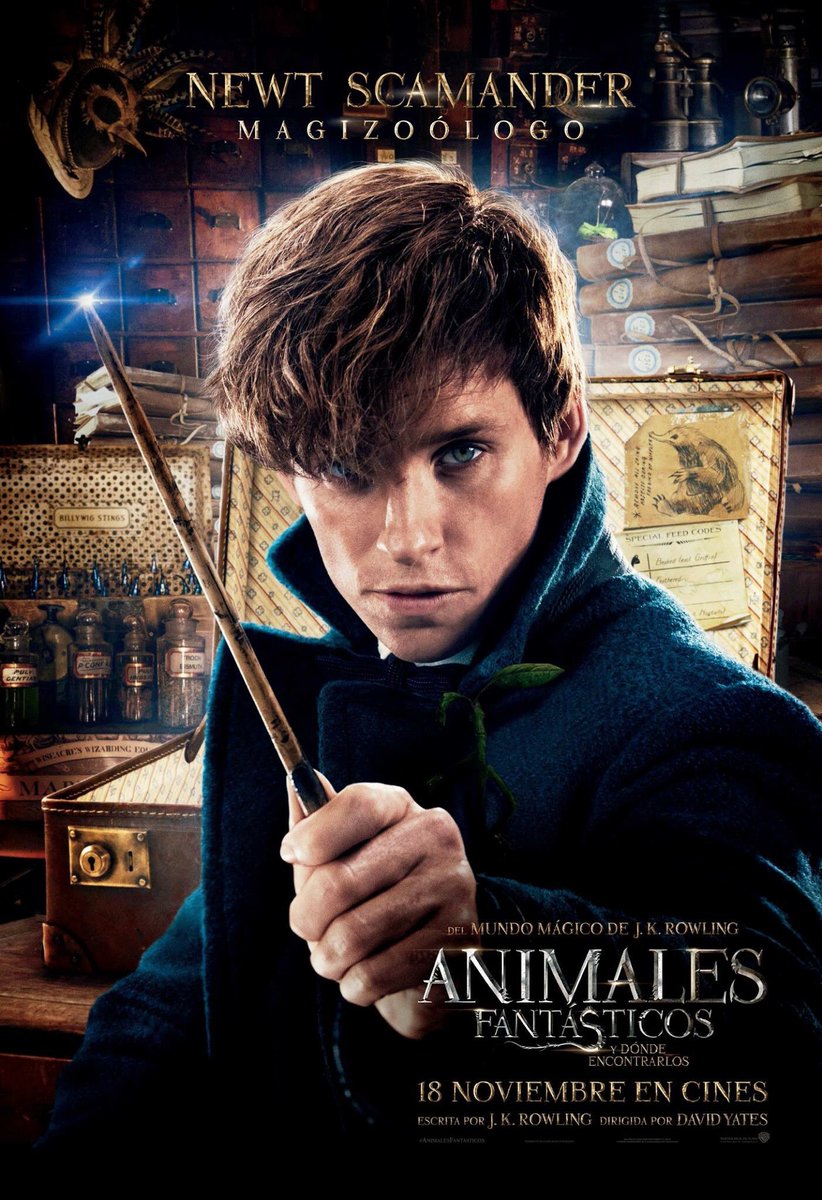 SergyToG's tweet photo. Póster de personajes en español de #AnimalesFantásticos #AFMaletadeNewt #AFMACUSA #AFNoMago #AFEntradasDeCine (1/2) https://t.co/vHtPVmWhUF