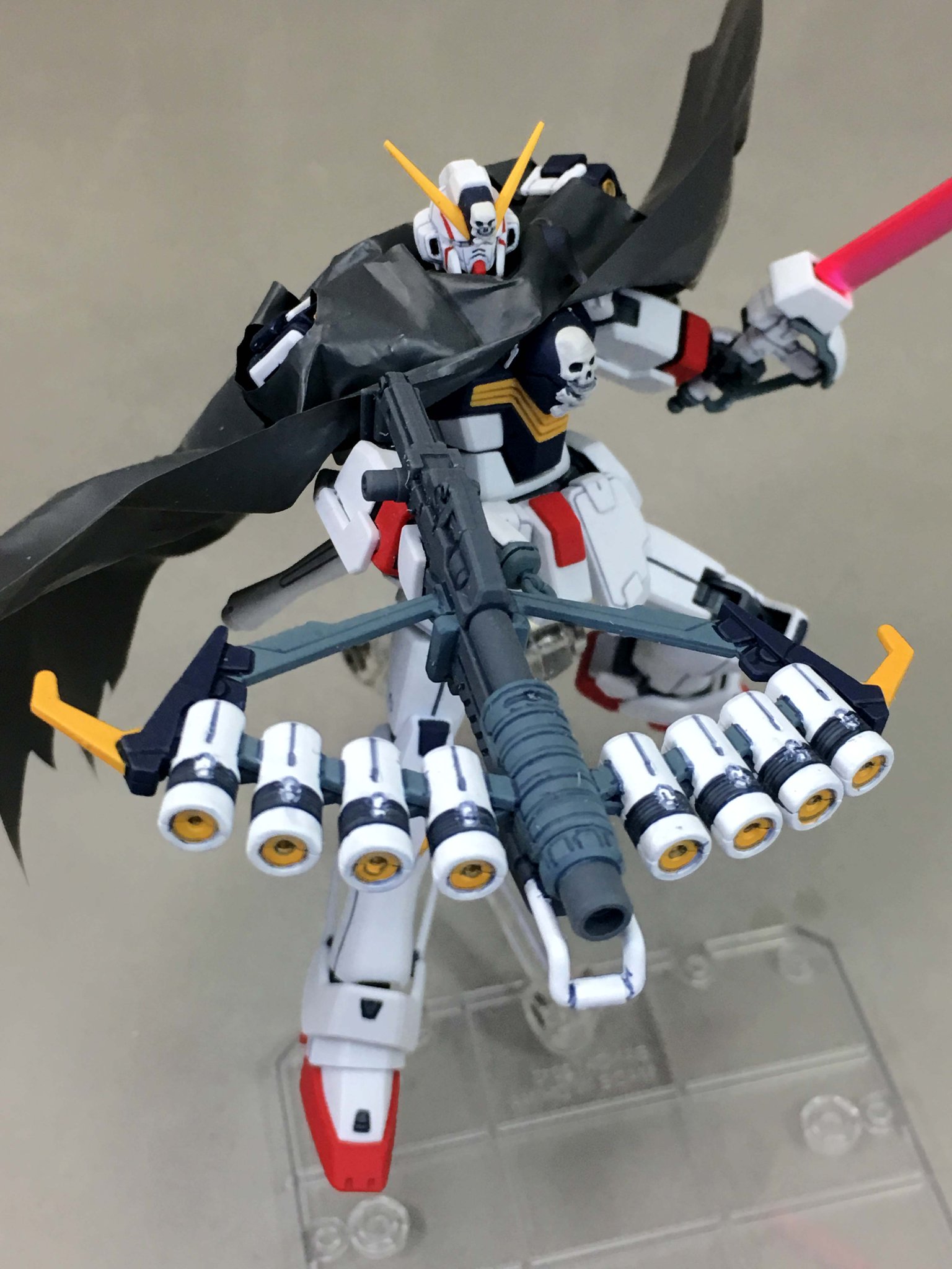 F A たちばな Ar Twitter X1改 改 の新装備ピーコック スマッシャー は特にギミック等はなく 先に出た X1改 に付属したシザー アンカーがそのまま付くので基部を切り離して片方だけ使用 左側はスクリュー ウェッブの折衷装備設定 他