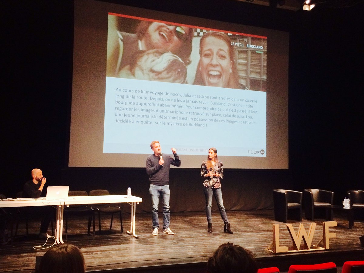 RTBFwebcrea's tweet photo. On est au #LWF2016 pour un retour sur expérience de #Burkland avec @sophieberque et Gregory Beghin 💀 https://t.co/MFzYzrfmTA