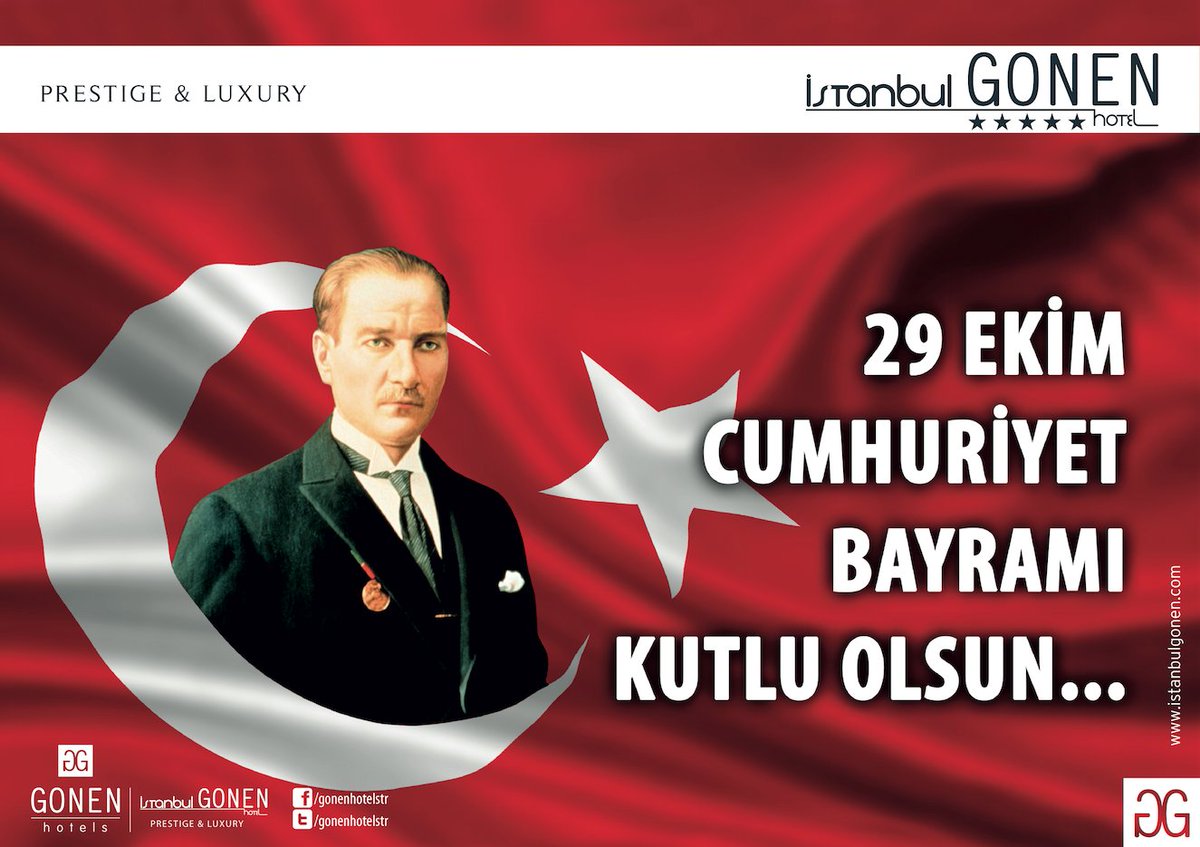 gonenhotelstr's tweet photo. 29 Ekim Cumhuriyet Bayramınız Kutlu Olsun https://t.co/SL9qIAcV7m