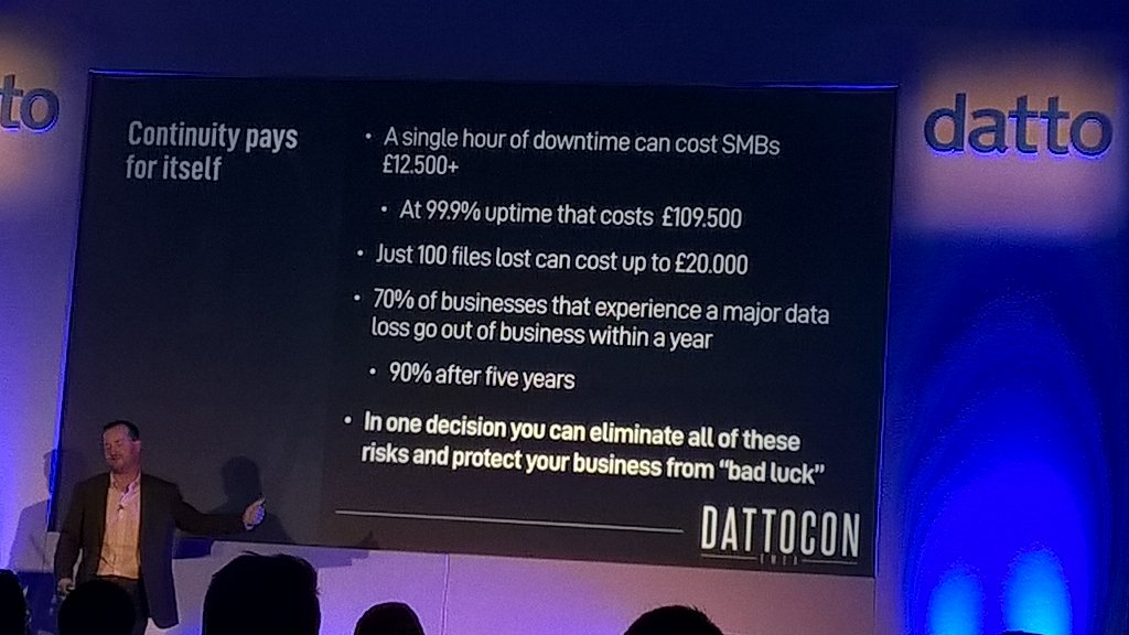 DAVENCAS's tweet photo. #DattoCon16 @London@datto @Essex Great future road map great time thank you Datto https://t.co/Fvmig16HmD