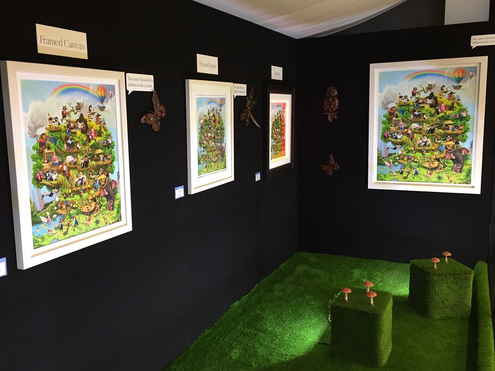 BaileyArts's tweet photo. Our new display area in Birmingham for #thelifetree looks pretty good. Also Illiminapp frames featuring artist #terrybradley https://t.co/ZUN1SJCIeE