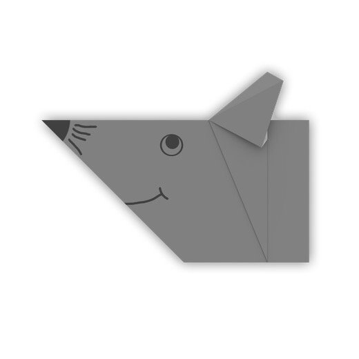 How to Make Origami: Rat. Step-by-step 3D animated instructions. howset.com/item/4000029/h…