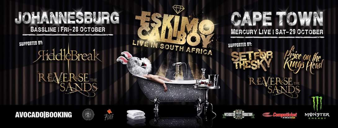 SetForTheSky's tweet image. Who the f#ck is ready to see @EskimoCallboy in Cape Town tomorrow!? Get your kidney belts ready! @WitchdoctorProd