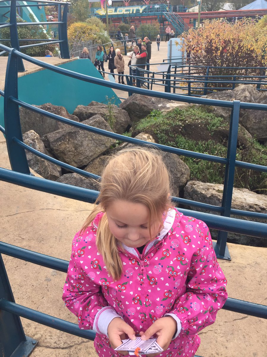 lizzycosy's tweet photo. Sophie learning her times tables whilst queuing for a ride at Flamingo Land! :) @Hadrian_Park @MarkCostigan https://t.co/CN4zZZUSWK