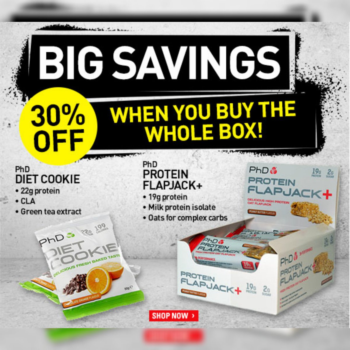 HB_IlfordHighRd's tweet photo. Up to 50% off, #BuyOneGetOneFor£1 & #BigSavings on @PhDNutritionUK #ProteinBars! So many offers running at once, come in before you MissOut! https://t.co/5dgrAycM0w