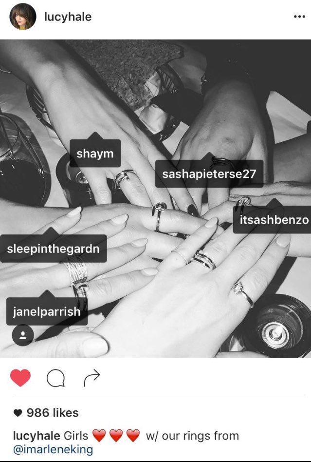 pll4eve's tweet photo. They all got matching rings &amp; tattoos on their shh finger!!! I'm gonna cry!! This is so sad!  #PLLWillLiveForever 😭😭😩❤️❤️❤️ https://t.co/BChgBvvfNN