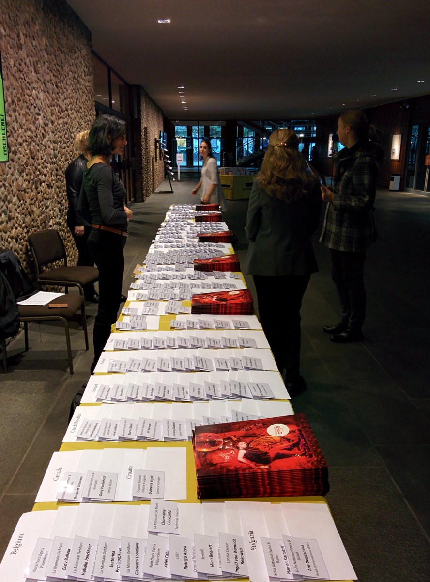 We're ready for the 356 delegates of the #operaeuropa #berlin conference <a href="/deutsche_oper/">Deutsche Oper Berlin</a>.
