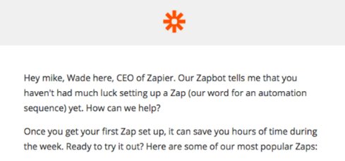 AliceEJeffries's tweet photo. Apparently capitalising a person's name when you've managed to capitalise your own isn't a prerequisite to email marketing.#Zapier #Hubspot https://t.co/m4X8s9dvZa