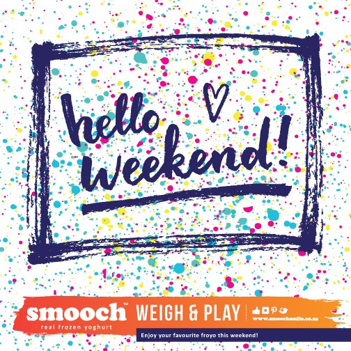 SmoochSmile's tweet photo. Oh Friday, we finally meet again! π§π #SquadGoals #TurnDownForWhat #FroyoForever #SmoochSquad #FitFam #EatClean #ChillOut #SmoochSquad https://t.co/OF2Ujzk3Pp