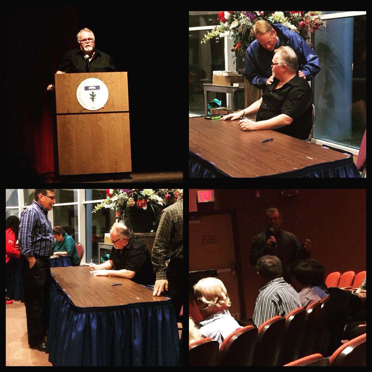 PeakeCMJ's tweet photo. We would like to thank Mr. Kirk Bloodsworth for coming to campus last night. His movie is a most see. #peakecriminaljustice https://t.co/s0e3F7QyFE