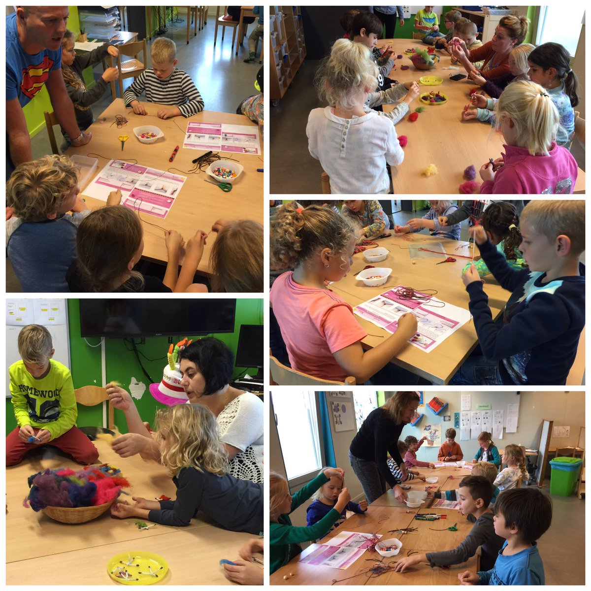 campuscolumbus's tweet image. Olv ouders gelukspoppetjes maken tijdens de #Unitparty #UnitC #leukidee