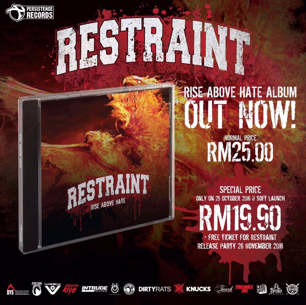 Hey guys! just spend your day tomorrow,for get our Brother @restraintmyhc CD at <a href="/DollsStore/">Dolls Store</a> Bukit bintang,and get free ticket RT !