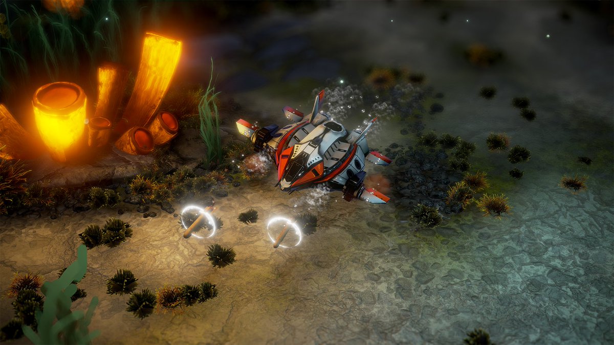 #Showcase 7/10 #BigMama fires #torpedos.We just included animations.Look@this beauty <a href="/UnrealEngine/">Unreal Engine</a> #moba #rts #underwater #indiedev #gamedev