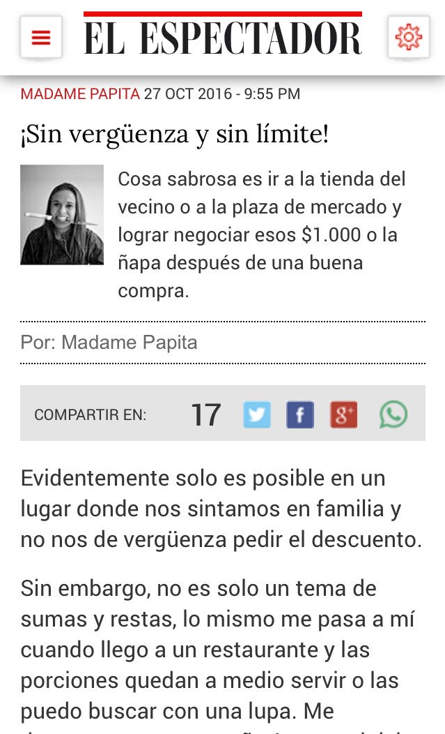 Anavitrola's tweet photo. Madame Papita ¡Sin vergüenza y sin límite! Y de ñapa nos trae descorche de pudín| @elespectador 
https://t.co/ZQqdRDEzJr @ChefGuty https://t.co/aTEh9ZBVmZ