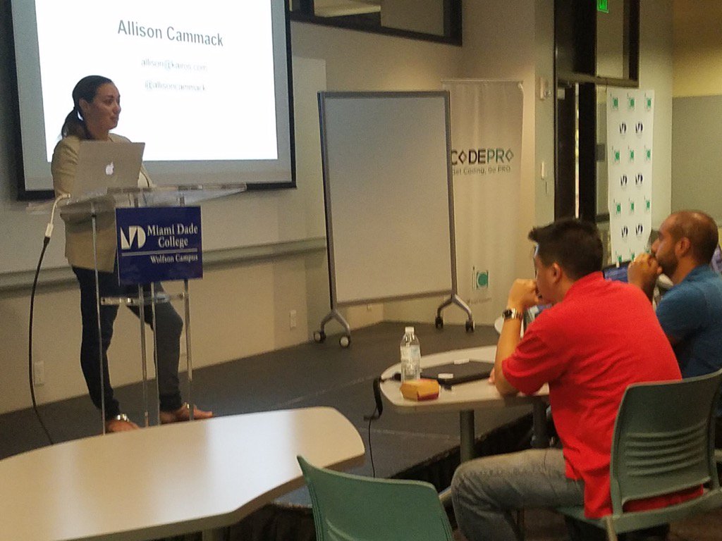cecilphillip's tweet photo. The student becomes the teacher! So proud to see @allisoncammack's growth in her new career #cs50xmiami #miamitech https://t.co/Rx7DJcaPWa