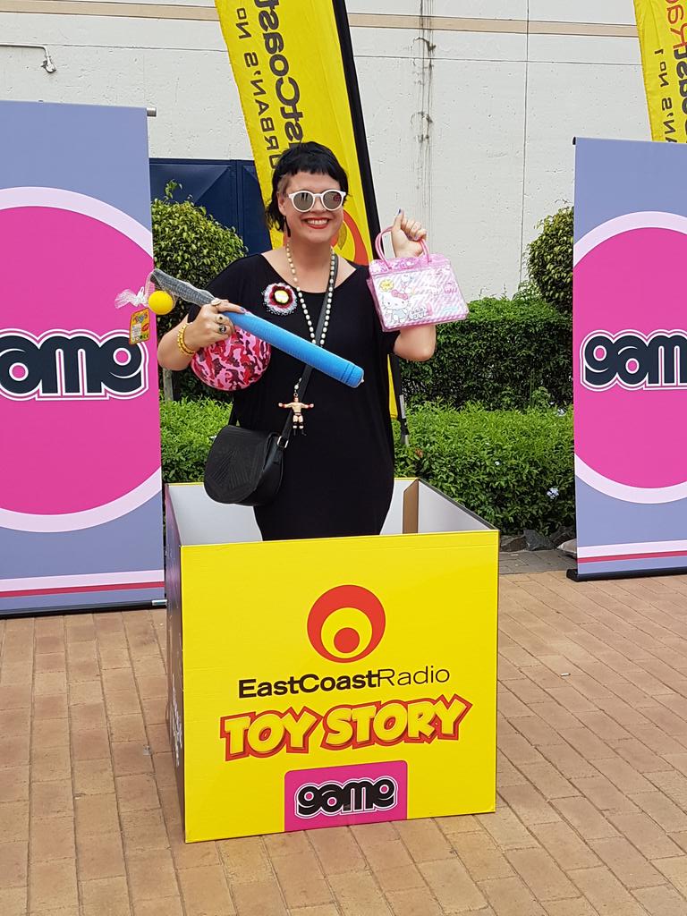 LeeAnnTours's tweet photo. #ToyStoryTakeover all ready  with Jane Linley live from RBay @Game_Stores @ecr9495 https://t.co/vwtdYXzbXA