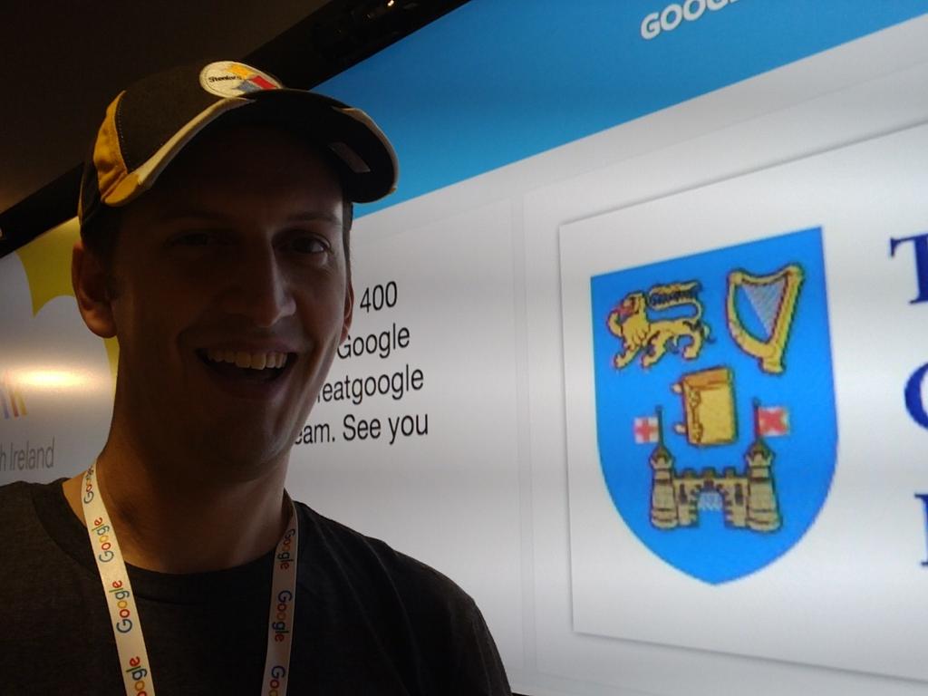 Very meta, at the Twitter wall of the #TechStudentIE event. Come say hi!