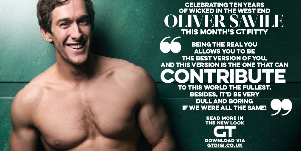 WickedUK's tweet image. More #FiyeroFriday fun! Head to @GayTimesMag &amp;amp; take a look at @OliverSavile's Oz-some takeover for #Wicked10! gtdigi.co.uk