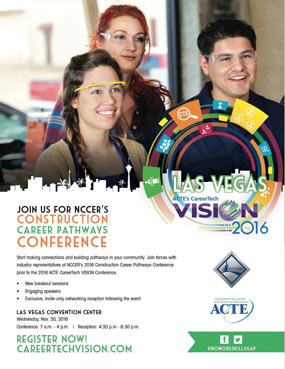 NCCER's tweet photo. Pathways is almost here! Don't miss out: keynote J. Doug Pruitt of @Sundt,  NEW breakout sessions &amp; reception. https://t.co/6cpVjl06Ag https://t.co/BalUhiDFgI