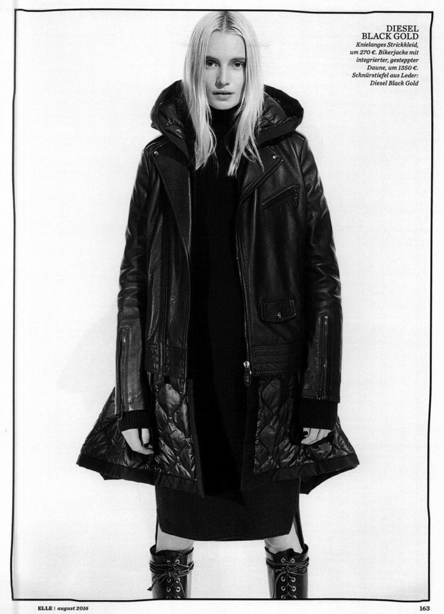DieselBlackGold's tweet photo. @ELLEmagazine Germany captures @MaudWelzen93 shot by #JoshuaJordan focusing on the #dieselblackgold Lancret jacket.
https://t.co/AHbaEL9Prg https://t.co/YvLLpjahPg