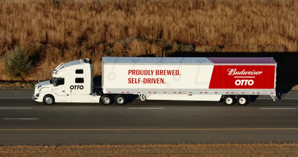 EventTechGuy's tweet image. Uber-Owned Self-Driving Semi-Truck Named Otto Made A Successful 120-mile Beer Delivery! | buff.ly/2eBwyj2 | @Uber @Budweiser