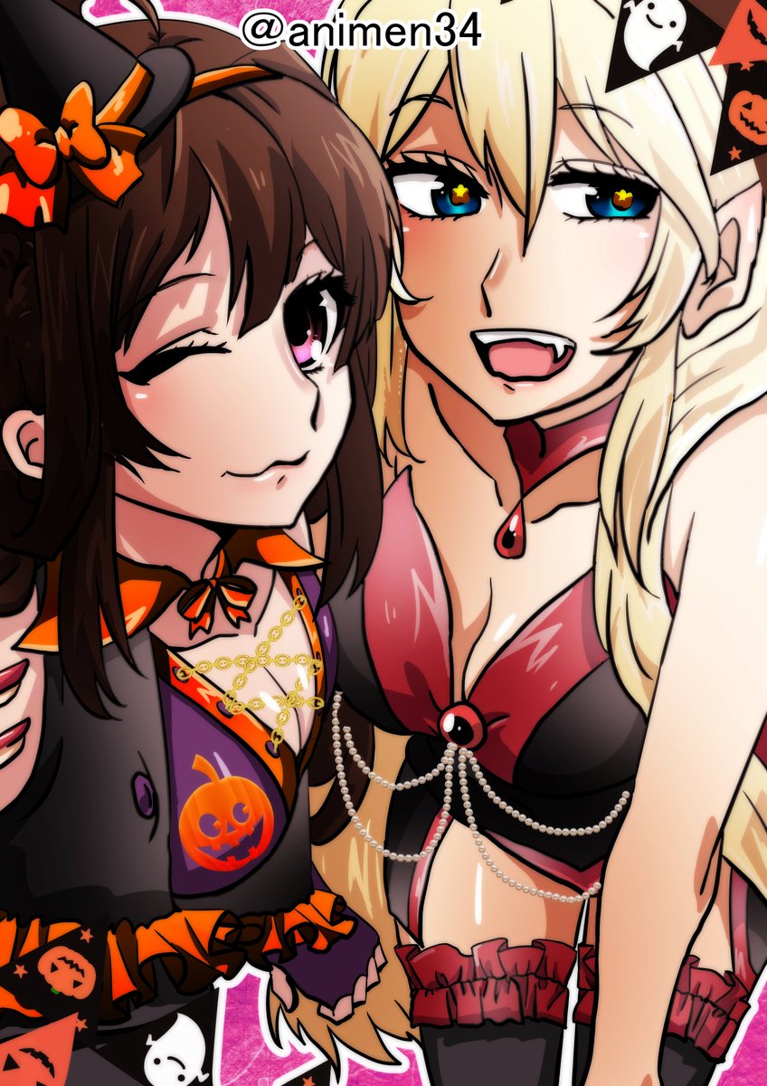 ハロウィン中は京都にいるからちょっと早いけど艦これアイ金～♡
金剛さんは提督に写真撮ってもらってるからノリノリです♪ 