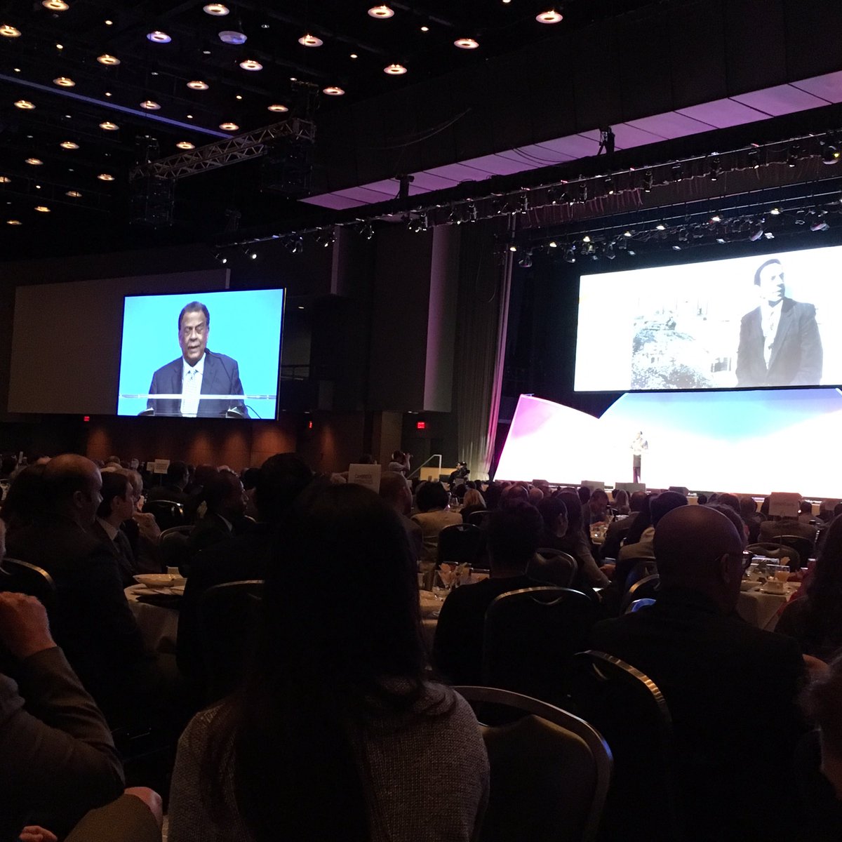 Ambassador Andrew Young addressing regional leaders at the <a href="/AtlantaRegional/">Atlanta Regional Commission</a> State of the Region breakfast.