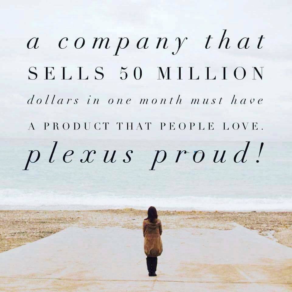 kfreeland's tweet photo. Some food for thought...Plexus only has a handful of products and they produce this much revenue!? #plexusproud https://t.co/fxHKnK4ej4