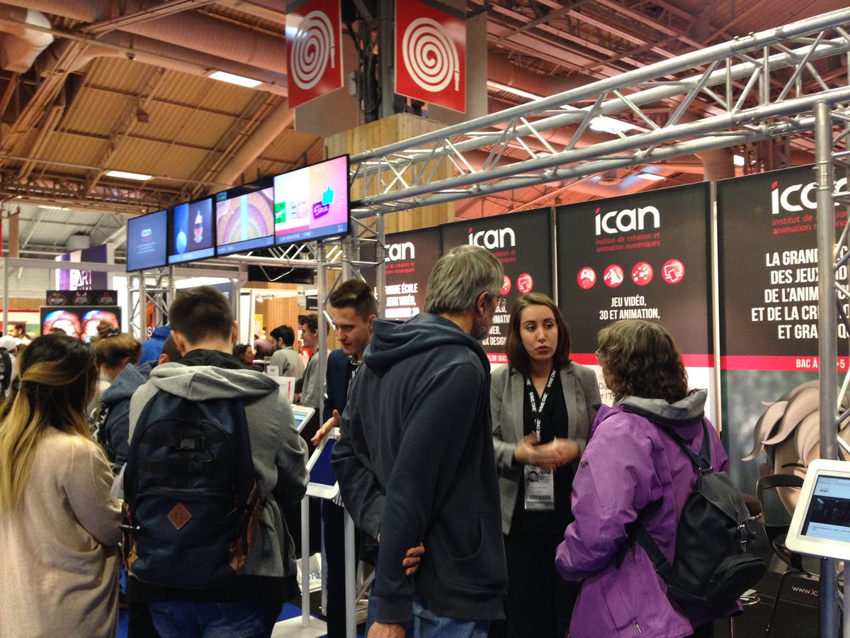 mathildewdp's tweet image. Vous pouvez faire un petit tour sur le stand ICAN!!!  @ParisGamesWeek #PGW16 #standécole #gamedesign #animationnumerique