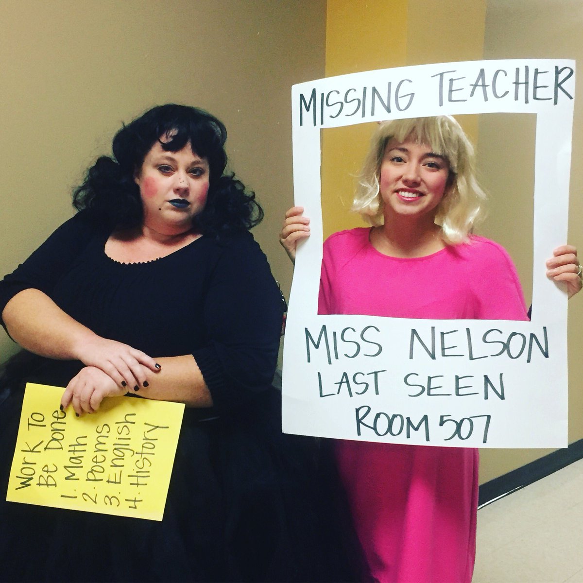 ms_rogersA's tweet photo. Book Character Day! Miss Nelson is Missing & Viola Swamp is her Sub! #jctexperience @mrehm_n https://t.co/7V94Ch2XeR