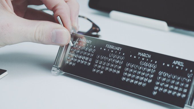 Designed to keep track of #days in a fun/unique way! 365 #Calendar makes a cool #gift! <a href="/kickstarter/">Kickstarter</a> kck.st/2epImXj #design