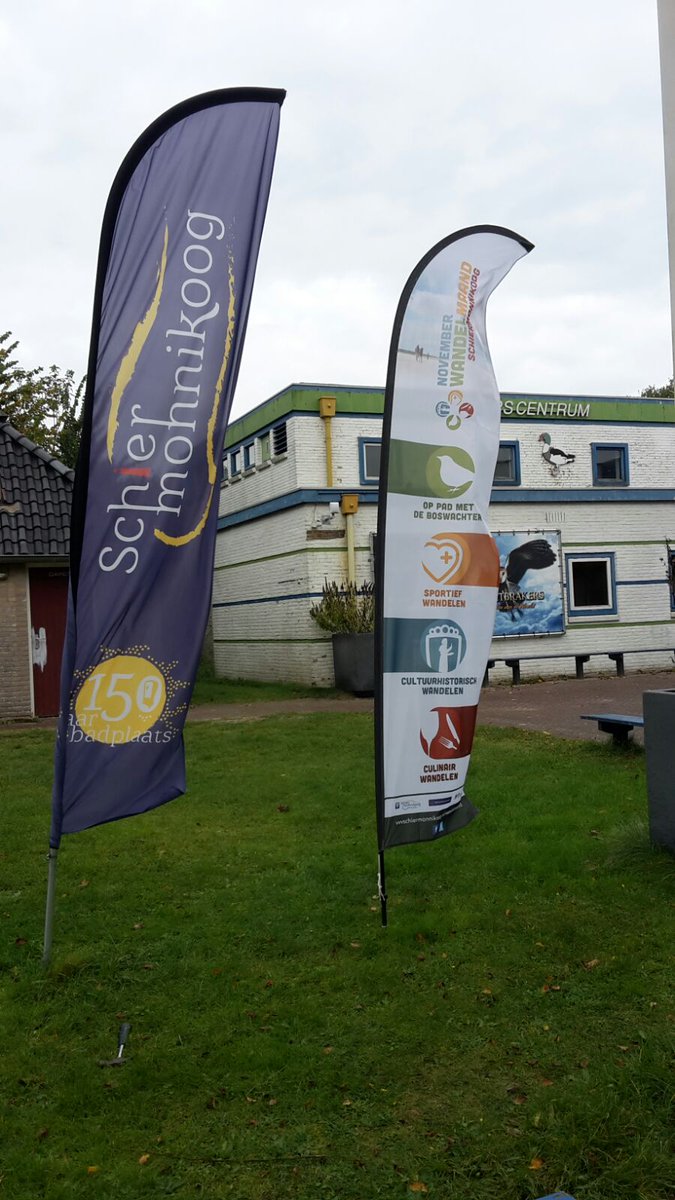 De beachflags worden weer uit de kast gehaald en van stof ontdaan! Maandag start de <a href="/Wandelmaand/">November Wandelmaand</a>! vvvschiermonnikoog.nl/wandelmaand. Wandelt u mee?