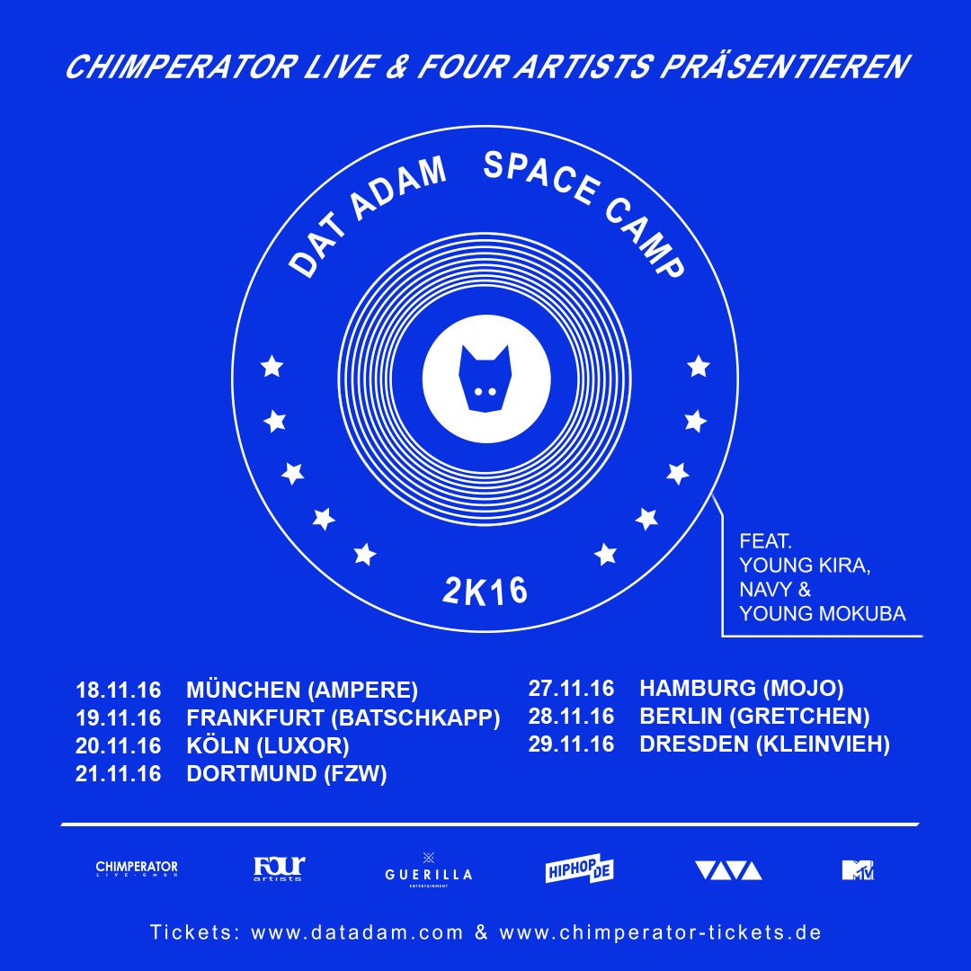 kbschoneberg's tweet photo. @datfcknadam kündigt Debütalbum an + Tourtermine! Am 19.11. in #frankfurt. Tickets ab sofort unter: https://t.co/P3AXVLW5dp https://t.co/ow332YYLqp