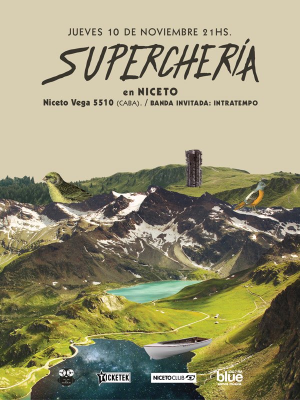NicetoClub's tweet photo. @Supercheria @Supercheria @Supercheria en Niceto eto eto. Jueves 10 de noviembre. Entradas por @TicketekAr y boletería 🍫 https://t.co/JV1Hg7sSsP