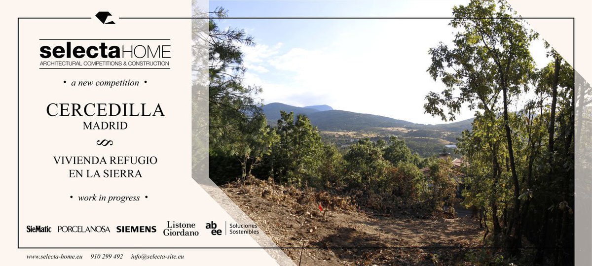 selecta_home's tweet photo. Nuevo #concurso privado de #arquitectura para #vivienda en Cercedilla, promovido por #SelectaHOME: https://t.co/mBbIZdcUpu https://t.co/kLf9dUkpMp