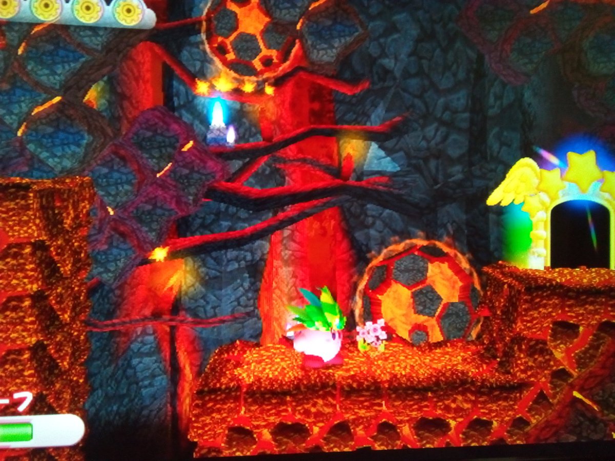 Twitter पर Ka 10 レベル7 デンジャラスディナー どこもかしこも真っ赤っかのマグマだらけ 恐ろしさも折り紙つきとラストステージに相応しいもの どんどん火山の奥へ進んでいき ラストは カービィwiiを語り隊