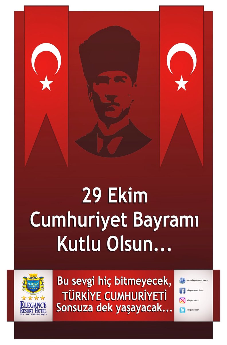 29 Ekim Cumhuriyet bayramımız kutlu olsun.