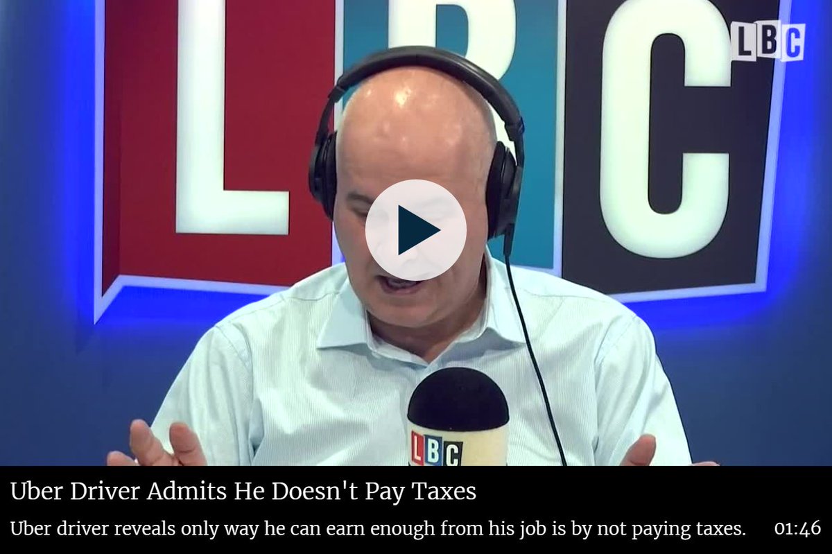 IainDale's tweet photo. LISTEN: Uber driver admits he funnels his earnings overseas 2 avoid paying tax. Says if he didn't he'd earn £2/ hour https://t.co/XyI3bfO5Um https://t.co/hr0Iqy6nt4
