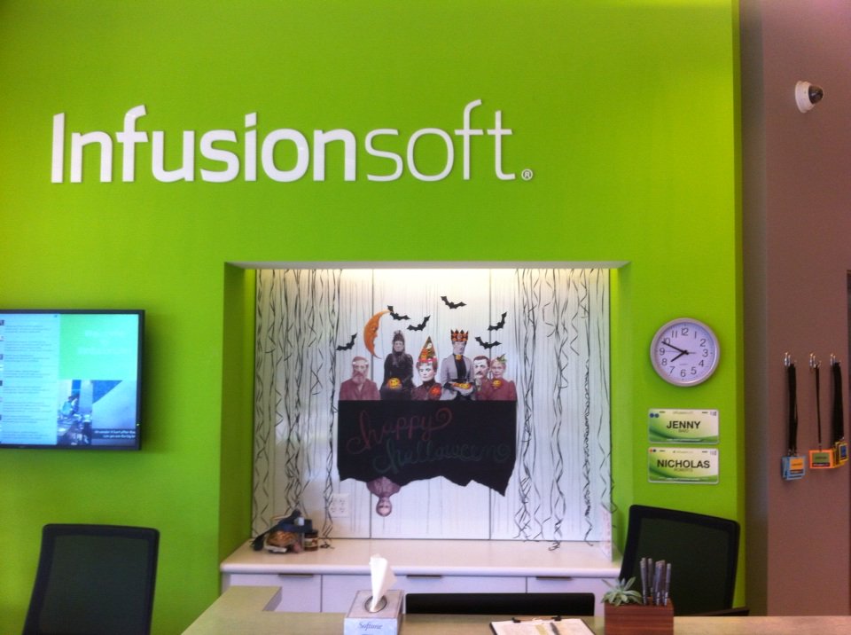 Happy Halloween from the <a href="/Infusionsoft/">INFUSIONSOFT</a> front desk.  Masters of 1st impressions!