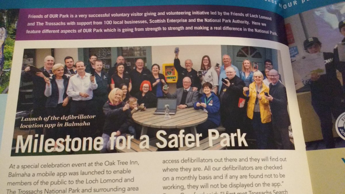 stepfirstaid's tweet image. Inspirational community!! #Balmaha, 75 #Defibrillators #lochlomond #thetrossachs #nationalpark #ourpark #searchandrescue