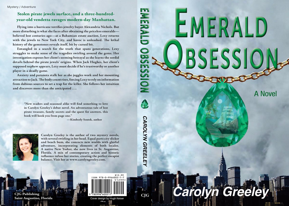 cgreeley1's tweet photo. FAB news! My debut novel, Emerald Obsession, took 2nd place, Mystery in the '16 #RoyalPalmLiteraryAwards #amwriting 
https://t.co/oxSv9bNFUL https://t.co/KAhXPfTF74