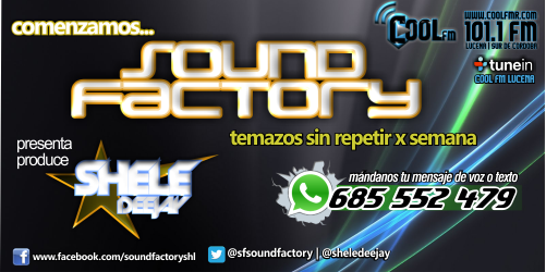 JoseAntParejoM's tweet photo. comenzamos el @sfsoundfactory en #DIRECTO #EnMiRadioCoolFM 101.1 fm Lucena|SurdeCordoba https://t.co/AKFmbjUEoB @CooLFMR https://t.co/XSIjSQZd6A