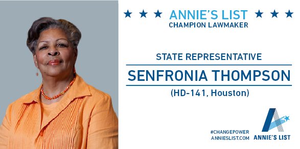 AnniesListTX's tweet photo. Early voting is happening now! Vote Senfronia Thompson, a champion of #equalpay for #HD141 #gotv https://t.co/0za02my8ZY