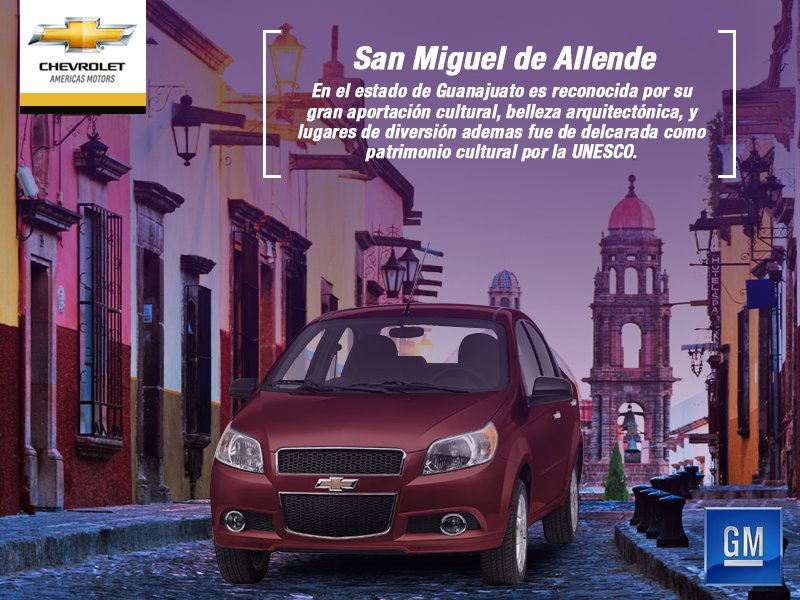 AmericasMotors's tweet photo. Explorar unas de las mejores ciudades culturales del país, tu Chevrolet te lleva. https://t.co/g6LhH59WqL